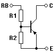 PNP-Transistor mit Basiswiderständen